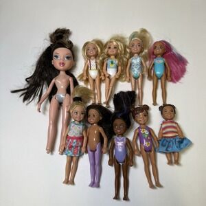 Mattel Barbie Chelsea Doll Lot Of 10 Bratz Doll Mixed Bundle Kids Toys